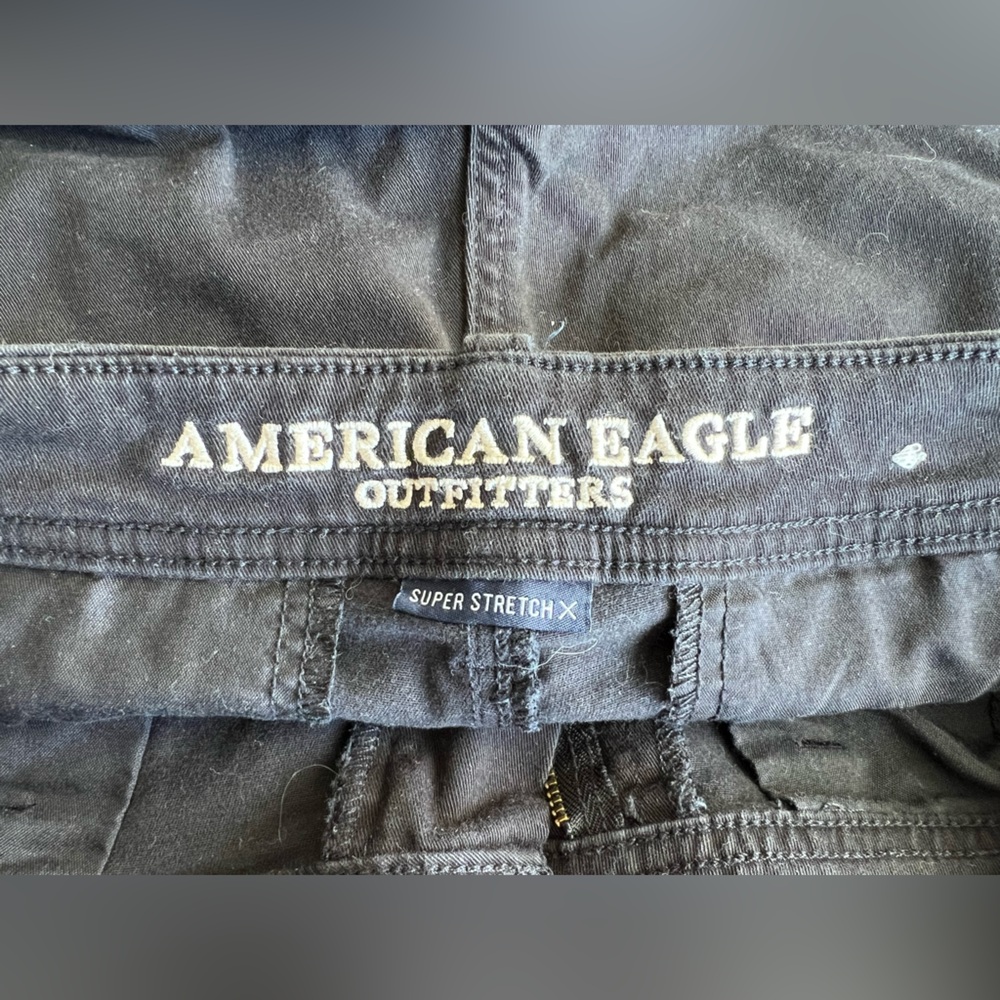 AEO Super Stretch X Mid-Rise Shorts - Picture 3 of 5